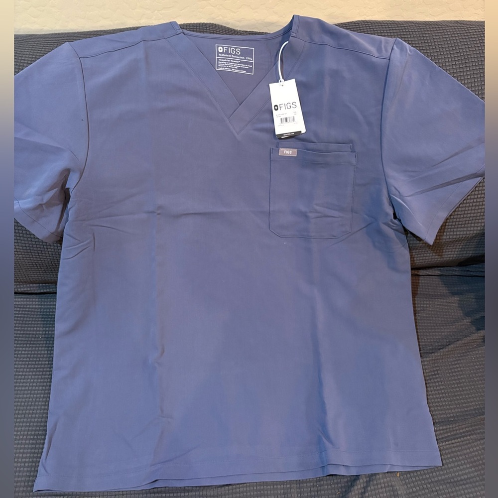 M_LEON SCRUB TOP mens 2XL!